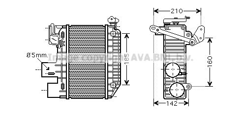 AVA QUALITY COOLING Интеркулер TO4365